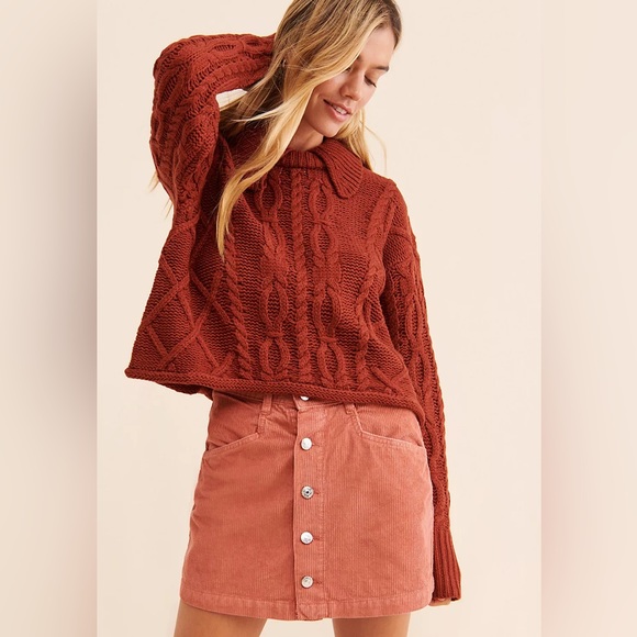 NWT $60 Free People RAY Corduroy Mini Skirt - Picture 5 of 10